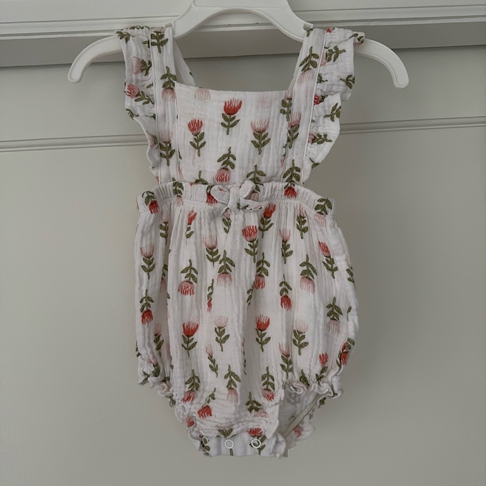 Emily and Oliver floral romper